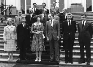 1981: ‘vechtkabinet’ van Agt II met koningin Beatrix en Til Gardeniers
