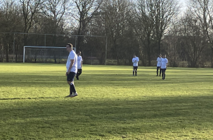 Klaar voor het begin van de tweede helft