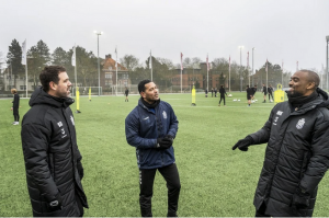 Het technische trio achter HFC- onder 21 en zaterdag: Kelly Giessen, Andrew Heijboer en Marciano Kastoredjo.